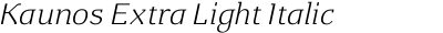 Kaunos Extra Light Italic